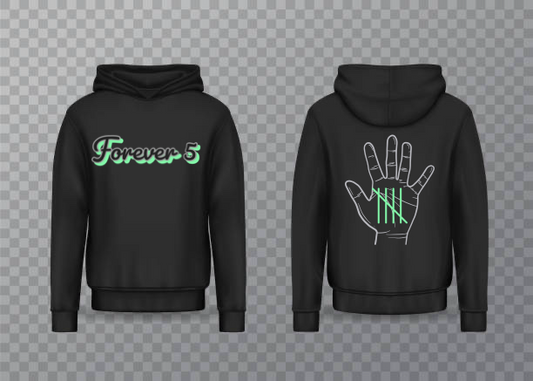 Forever 5 hoodie mint green